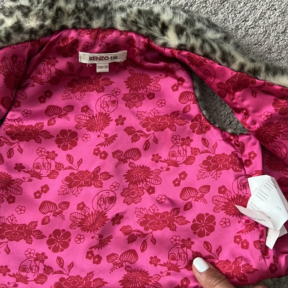 Sold Kenzo kids super cute feux fur gilet - Picture 5 of 11